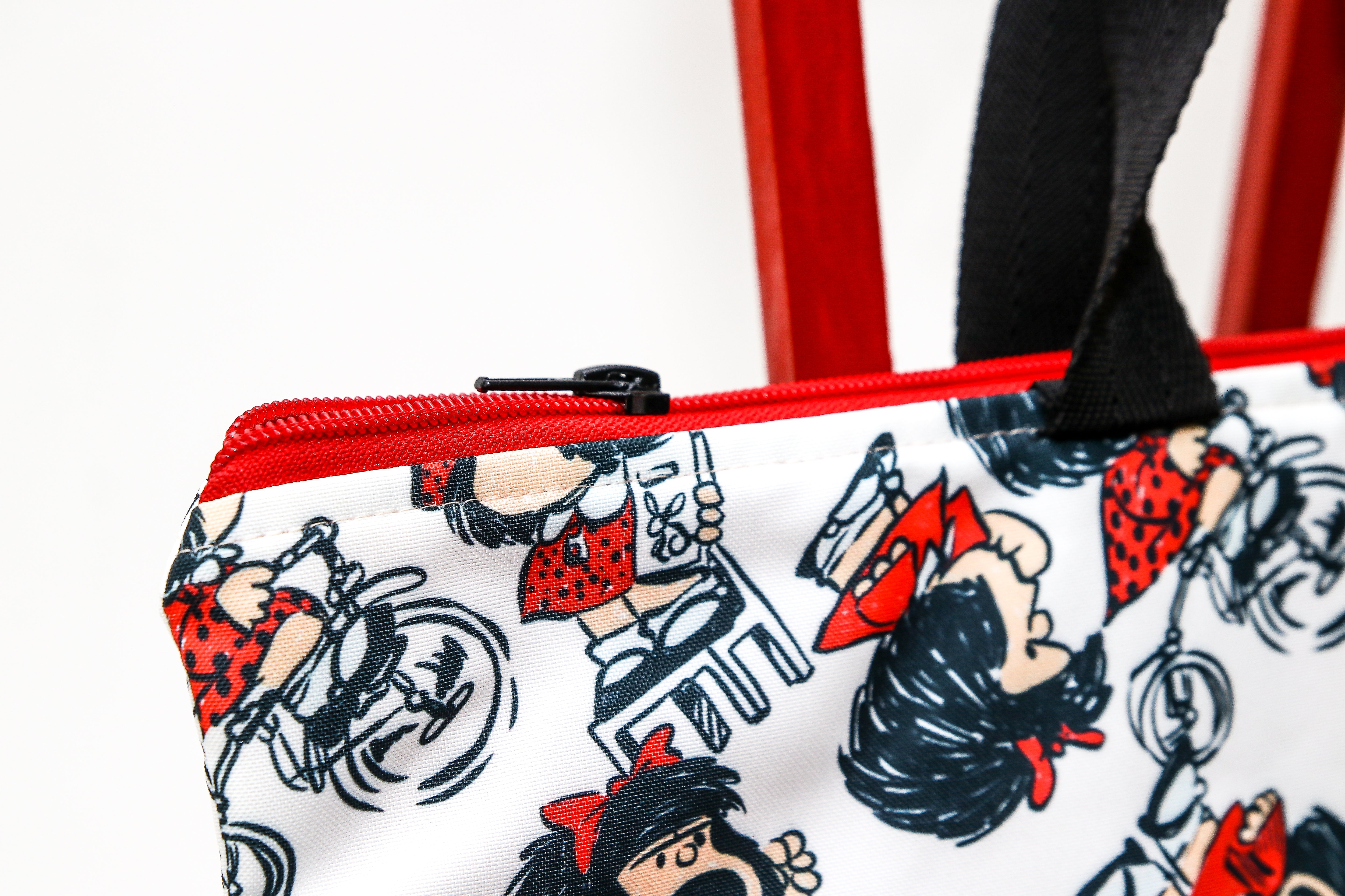 Saco de Praia "Mafalda" com interior plastificado